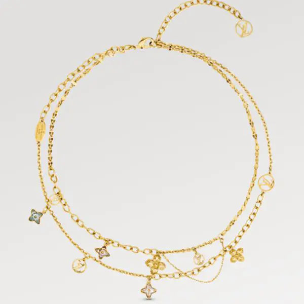 LV ルイ・ヴィトン ブルーミング ストラス ネックレス M68374