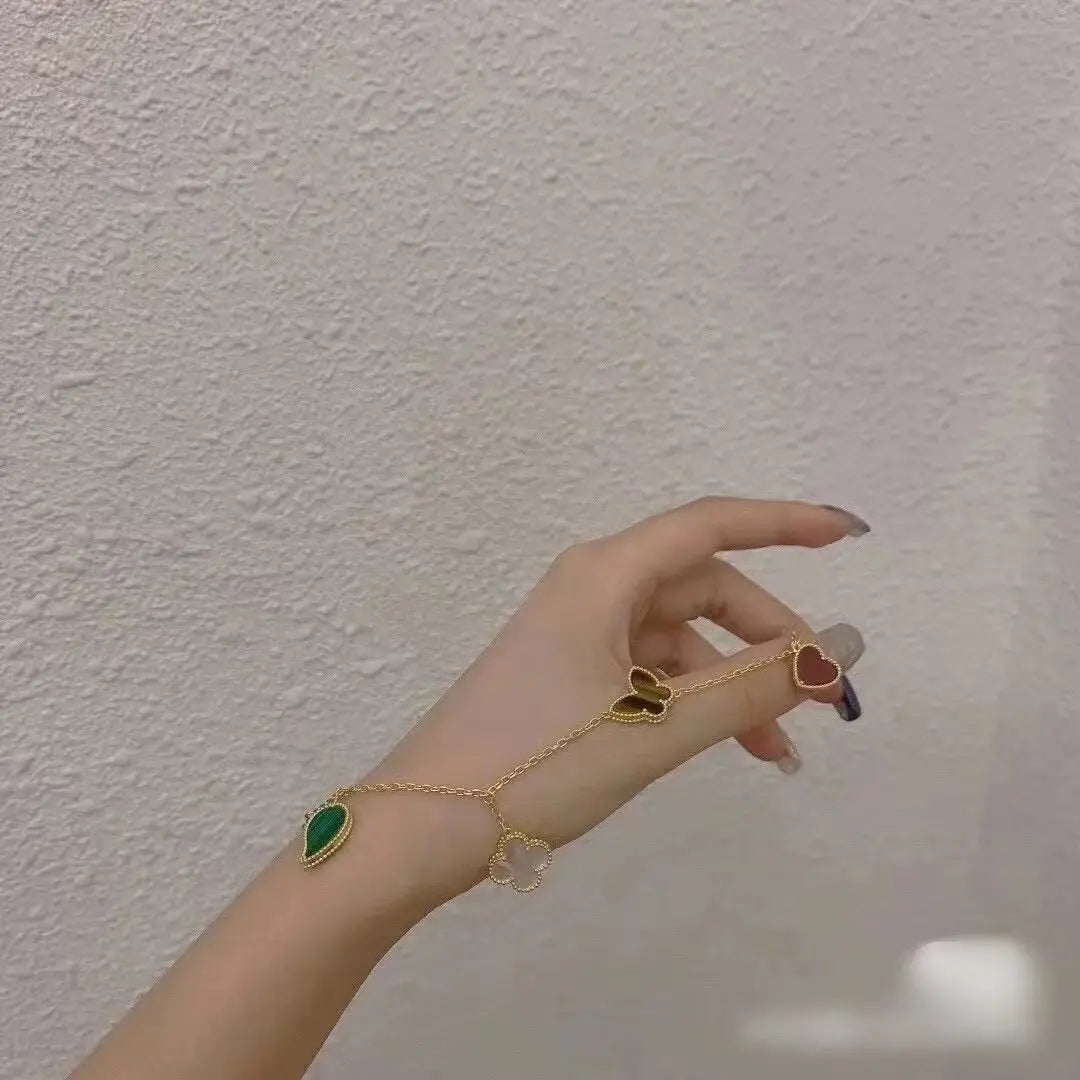 ヴァン クリーフ＆アーペル 四つ葉のクローバー バタフライ ブレスレット