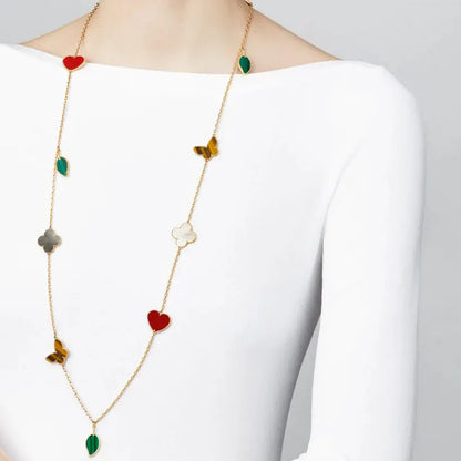 ヴァン クリーフ＆アーペルのラッキー アルハンブラ ロングネックレス（12種類の模様）の新着商品