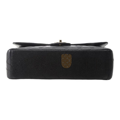 シャネル クラシック フラップ グレインエンボス加工 ブラック A58601 Y01864 C3906 (33*23*10cm)