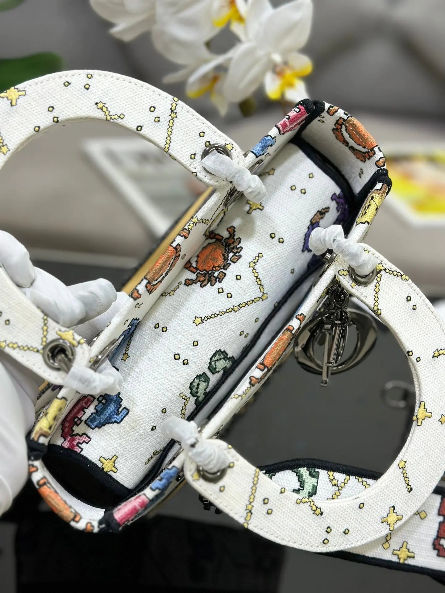 クリスチャン ディオール ミディアム レディ D ライト バッグ