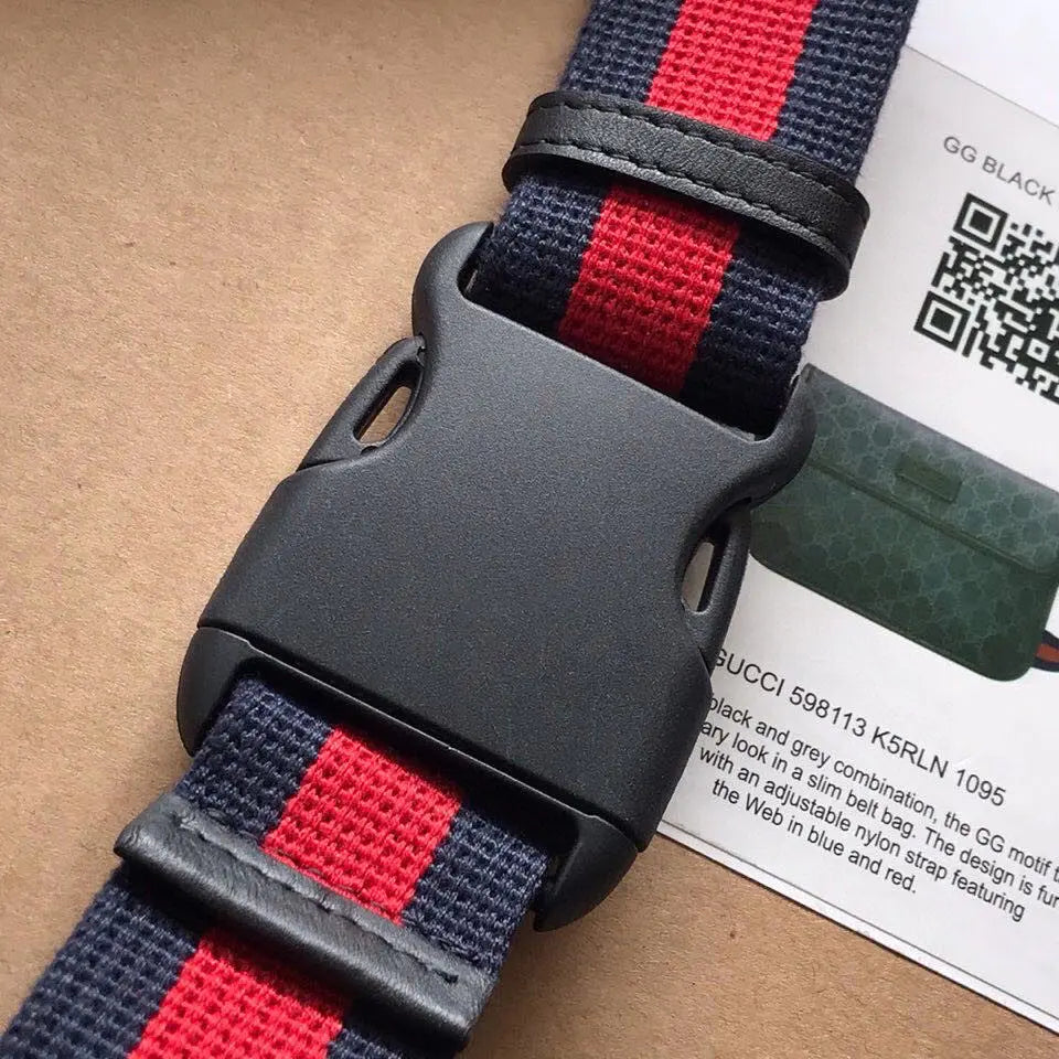 GGブラックベルトバッグ