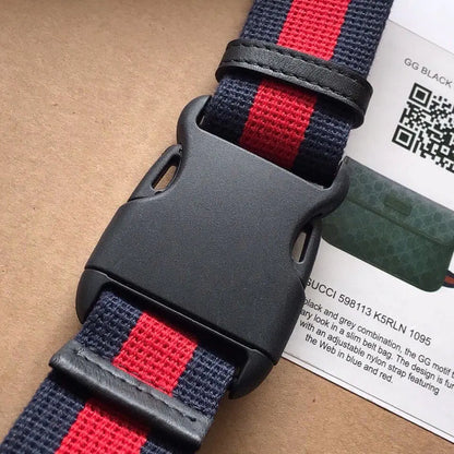 GGブラックベルトバッグ