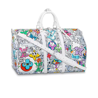 キーポル バンドリエールバッグ 50 モノグラム コミック キャンバス – LW365