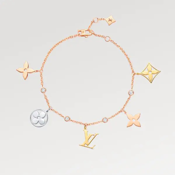 LV ルイ・ヴィトン イディール ブロッサム チャーム ブレスレット Q95689