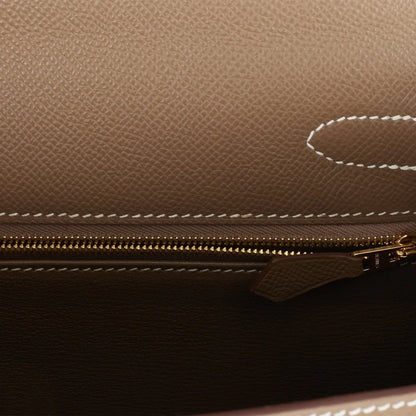 エルメス ケリーセリエ28 エトゥープ エプソン ゴールド金具