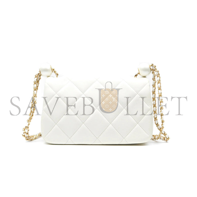 シャネル マスター ダブルパール アジャスタブルチェーン フラップバッグ AS4861 (20.5×13×6.5cm)