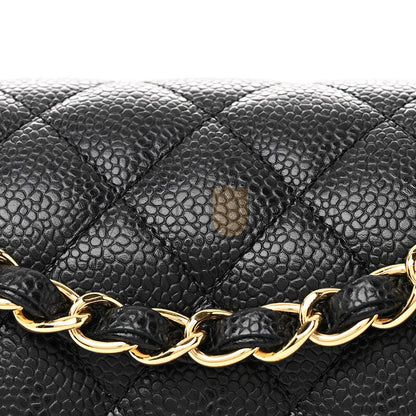 シャネル キャビア キルティング スモール ダブルフラップ 1635765 (23*14*6cm)