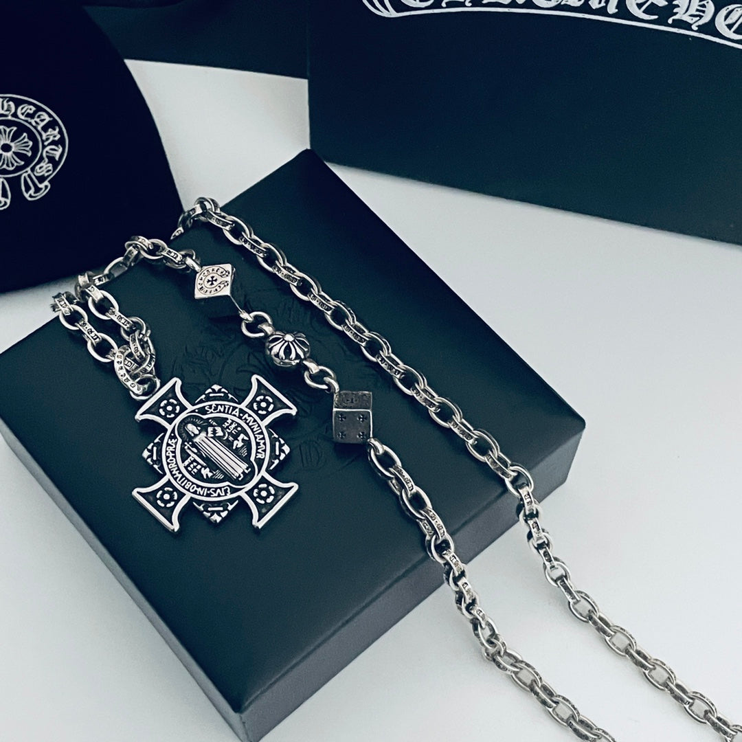 【CHROME HEARTS】クロムハーツ、新しいネックレス万能シンプルファッションオーナメント