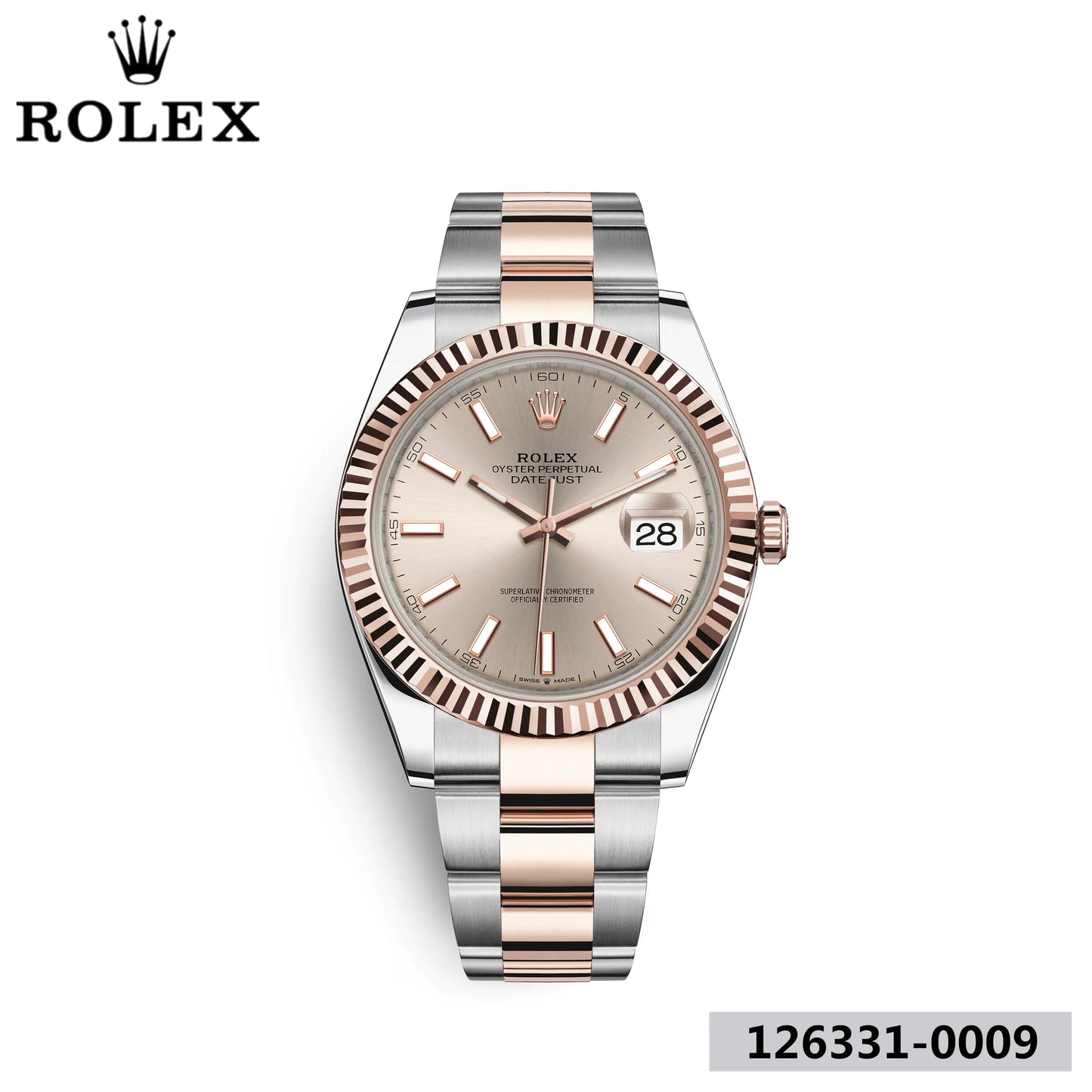 デイトジャスト 41 オイスター 41 mm オイスタースチール＆エバーローズゴールド