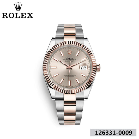 デイトジャスト 41 オイスター 41 mm オイスタースチール＆エバーローズゴールド