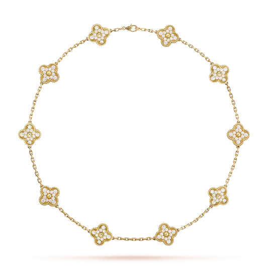 ヴァン クリーフ NEW アルハンブラ ネックレス、チャーム10個