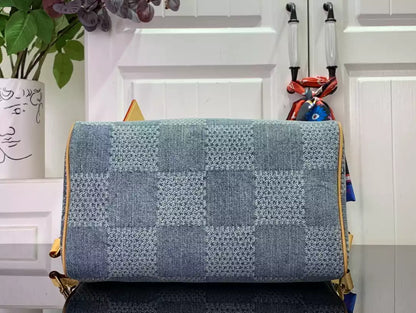 スピーディ 40 バンドリエール ブルー ダミエ デニム 3D N40701 – LW209