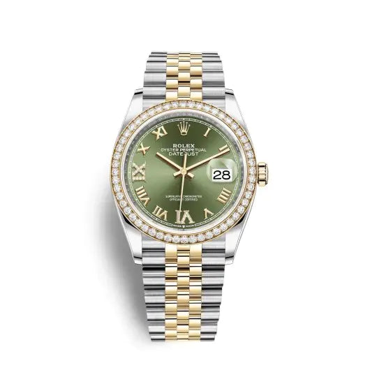 デイトジャスト 36 ウォッチ : イエローロレゾール - オイスタースチール＆18 CT イエローゴールド - M126283RBR-0011