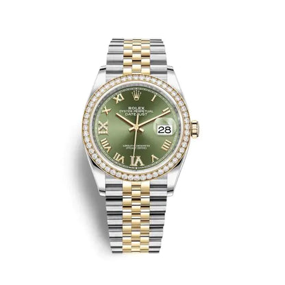 デイトジャスト 36 ウォッチ : イエローロレゾール - オイスタースチール＆18 CT イエローゴールド - M126283RBR-0011