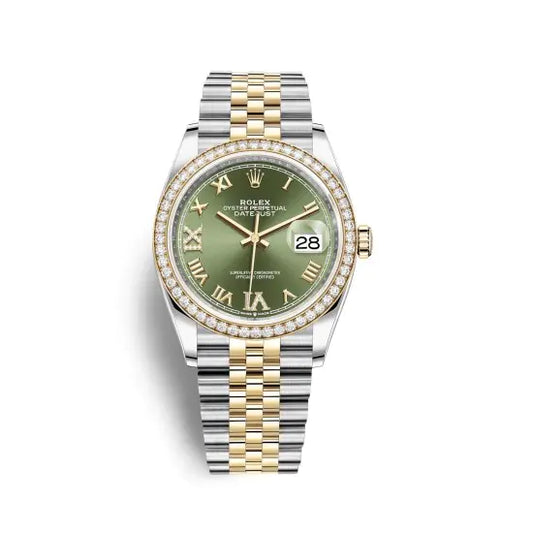 デイトジャスト 36 ウォッチ : イエローロレゾール - オイスタースチール＆18 CT イエローゴールド - M126283RBR-0011