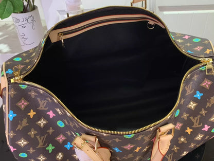 LV キーポル バンドリエール 50 バッグ（チョコレートモノグラム クラギーコーティングキャンバス） – LW176