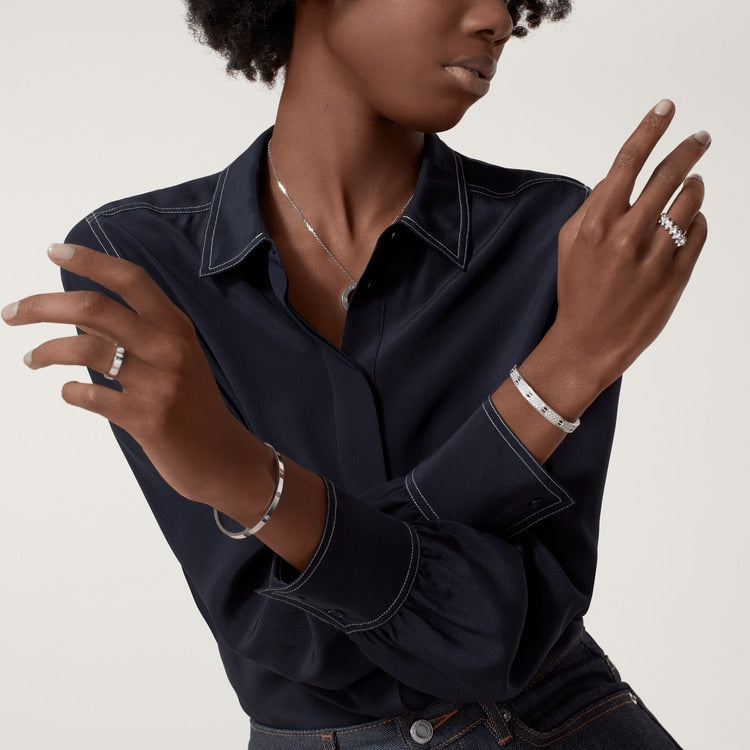 ラブブレスレット、スモールモデル、ダイヤモンド10個