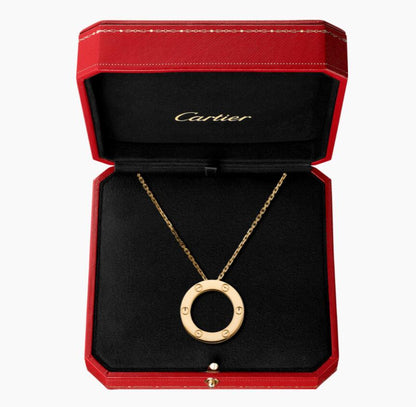 ラブネックレス、ダイヤモンド2個