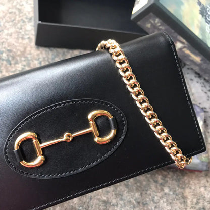 グッチ ホースビット 1955 チェーン付きウォレット