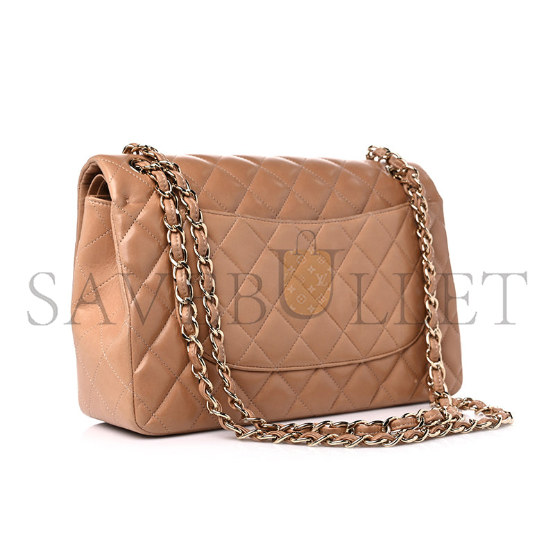 シャネル ラムスキン キルティング ジャンボ ダブルフラップ 1206523 (30*20*9cm)