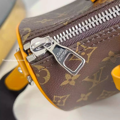 キーポル バンドリエール 25 バッグ サフラン イエロー モノグラム マカッサル – LW301