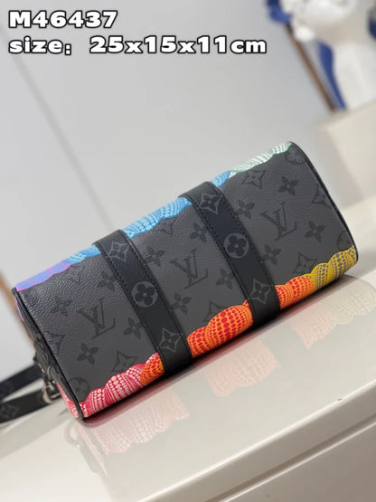 X 草間彌生 キーポル 25 バッグ モノグラム エクリプス キャンバス M46437 – LW248