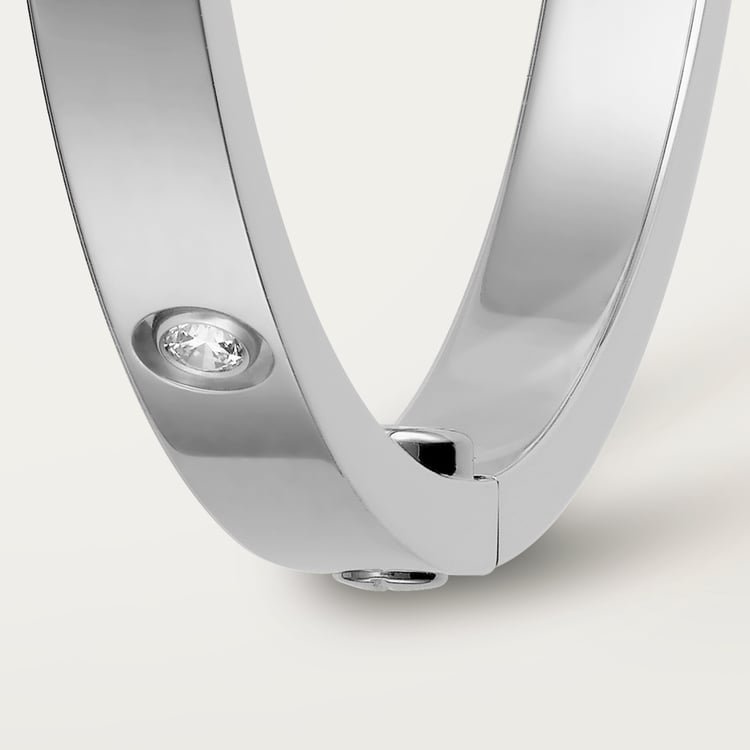 ラブブレスレット、スモールモデル、ダイヤモンド10個