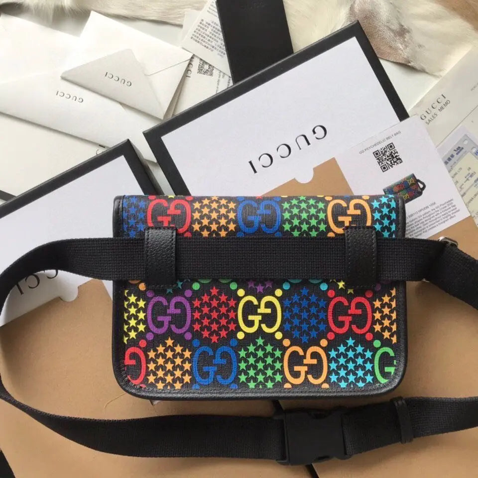 GGブラックベルトバッグ