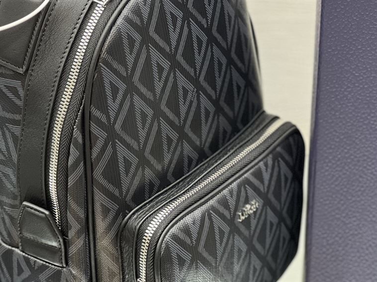 ディオール ミニ ライダー スリングバッグ ブラック CD ダイヤモンド キャンバス – DIO008