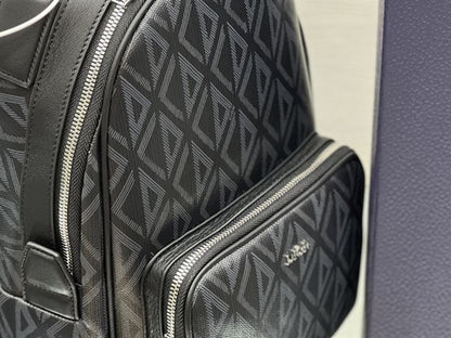 ディオール ミニ ライダー スリングバッグ ブラック CD ダイヤモンド キャンバス – DIO008