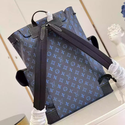 クリストファー MM モノグラム バックパック（ブルー） – LW345