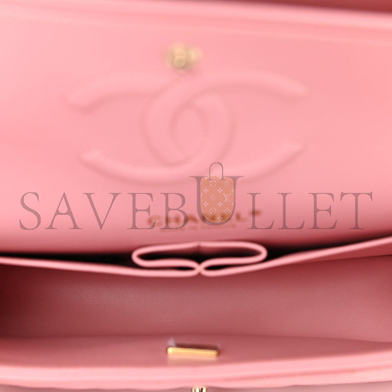 シャネル キャビア キルティング ミディアム ダブルフラップ 1153705 (25*15*6cm)