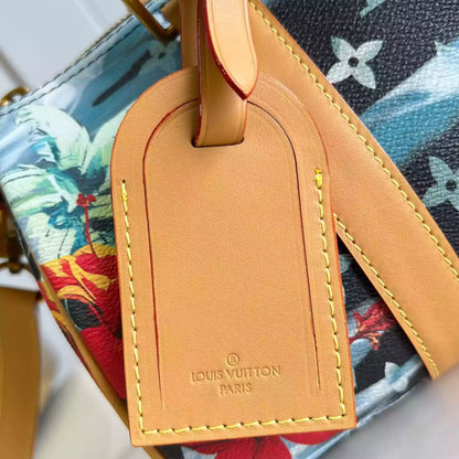 キーポル バンドリエール 25 ネイビーブルー モノグラム サーフィン キャンバス M25440 – LW433