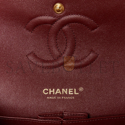 シャネル キャビア キルティング ミディアム ダブルフラップ 1635335 (25*15*7cm)