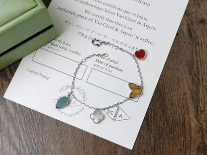 ヴァン クリーフ＆アーペル 四つ葉のクローバー バタフライ ブレスレット