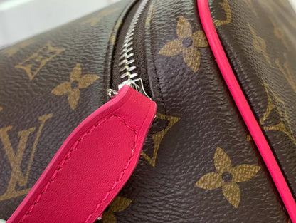 ルイ・ヴィトン ドップキット ボルネオ ピンク モノグラム マカサー キャンバス バッグ – LW142