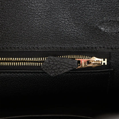 エルメス バーキン 25 ブラック トゴ ローズゴールド金具