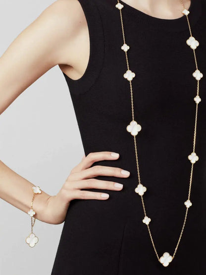 ヴァン クリーフ＆アーペル マジック アルハンブラ ロングネックレス チャーム16個