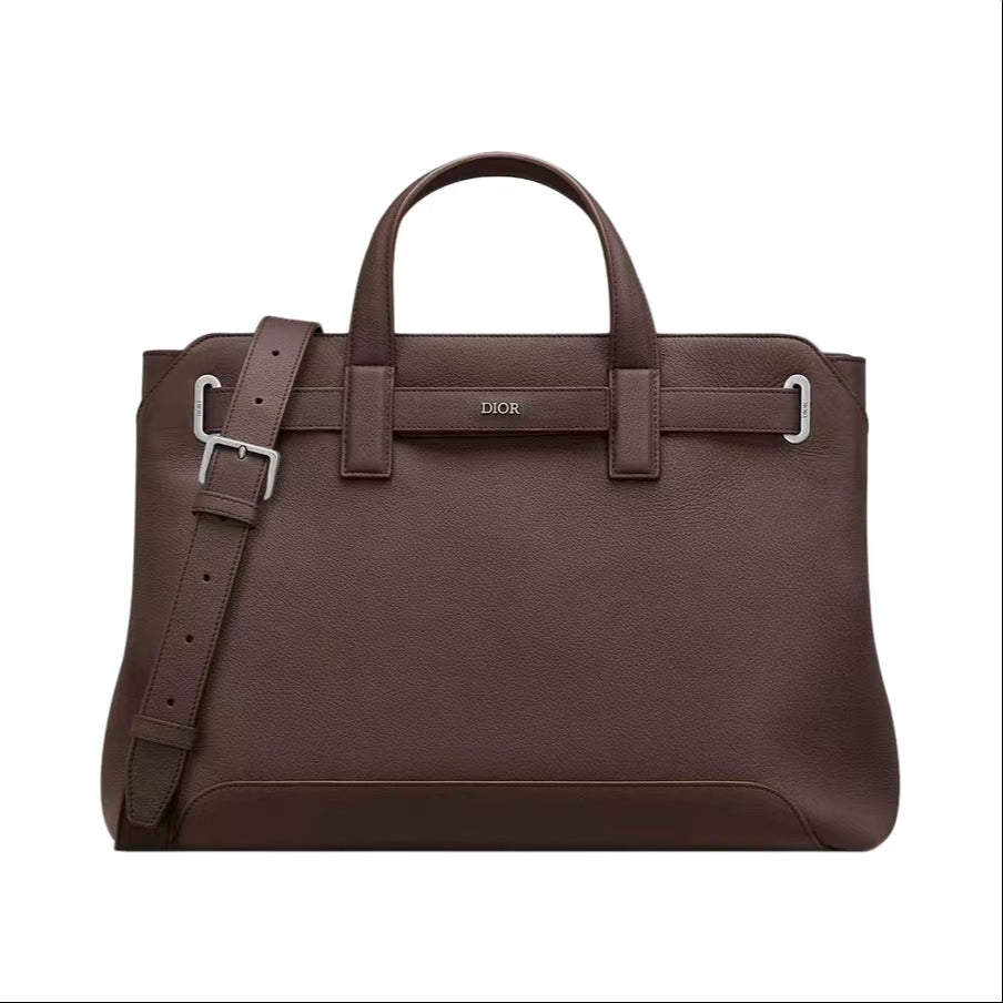 ミディアム ディオール ノルマンディー トートバッグ ブラウン ディオール アイコン カーフスキン |