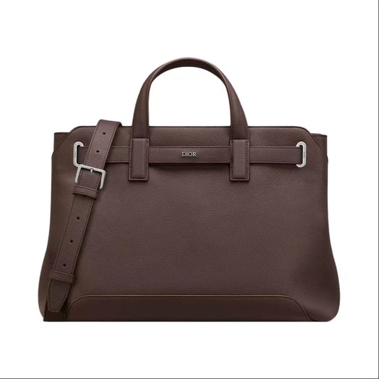 ミディアム ディオール ノルマンディー トートバッグ ブラウン ディオール アイコン カーフスキン |