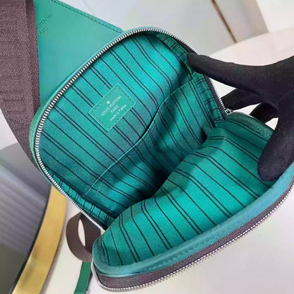 アベニュー スリングバッグ ボルネオグリーン モノグラム マカッサル M12734 – LW292