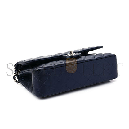 シャネル イリデッセントカーフスキン キルティング ミディアム ダブルフラップ 1165123 (25*15*6cm)