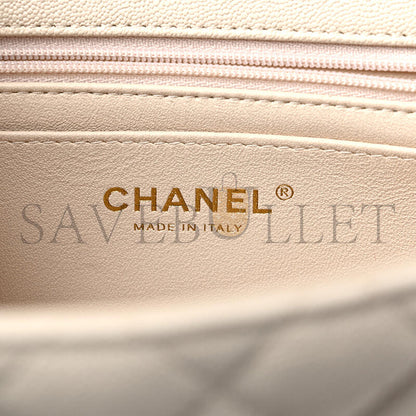 シャネル マスター キャビア キルティング ミニ トップハンドル フラップ AS2431 (20*12*6cm)