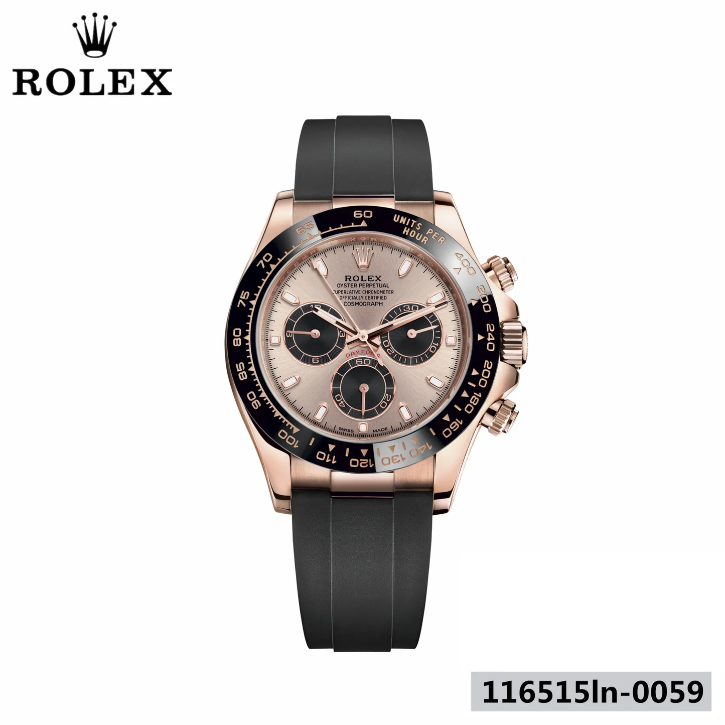 コスモグラフ デイトナ オイスター 40 mm エバーローズゴールド 116515In-0059