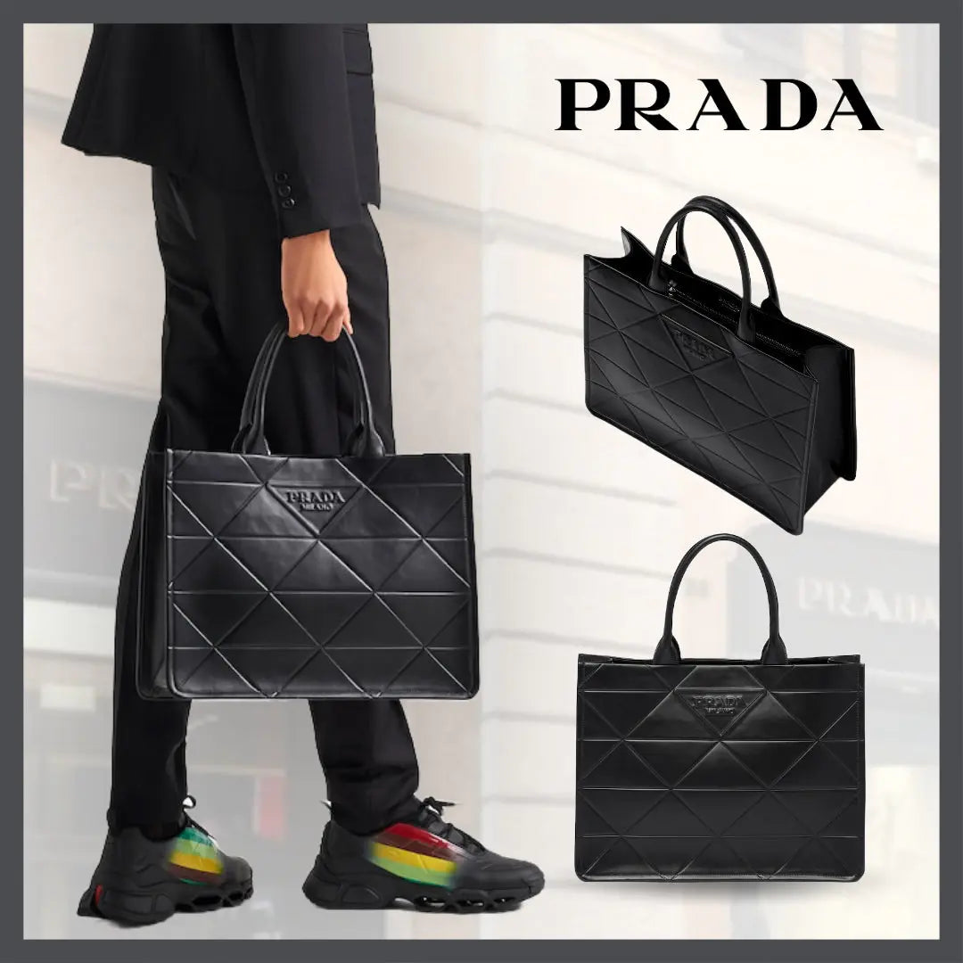 ＊PRADA＊ミディアム レザー ハンドバッグ 1BA379ASKF0002