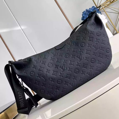 ホーボー ハマックバッグ ブラック モノグラム シャドウ M12850 – LW420