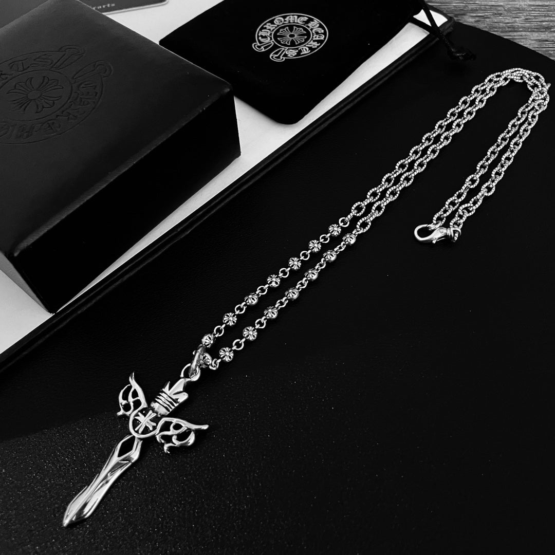 【CHROME HEARTS 】ネックレス、新しいネックレス万能シンプルファッションオーナメント