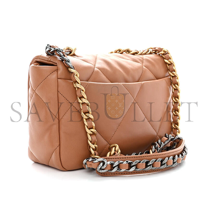 シャネル マスターラムスキン キルティング ミディアム 19 フラップ AS1160 (25*17*8cm)