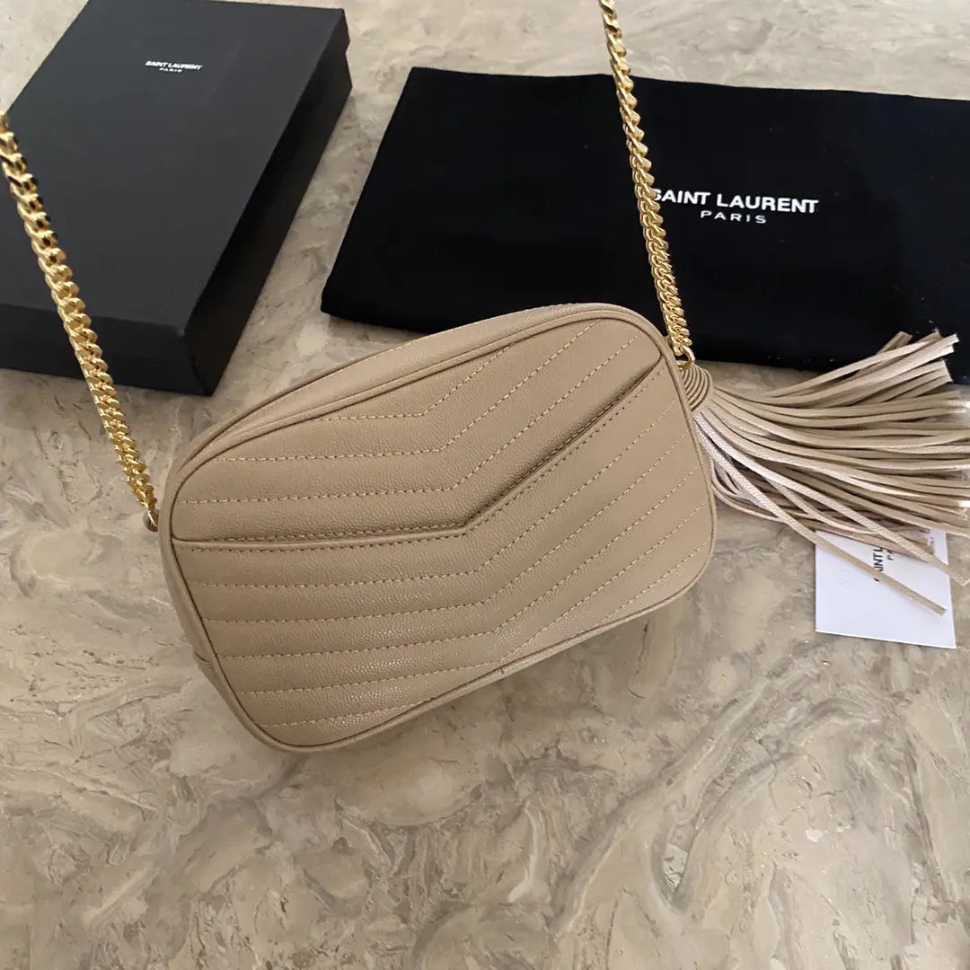 YSL ミニ ルー キルティングレザー カメラバッグ